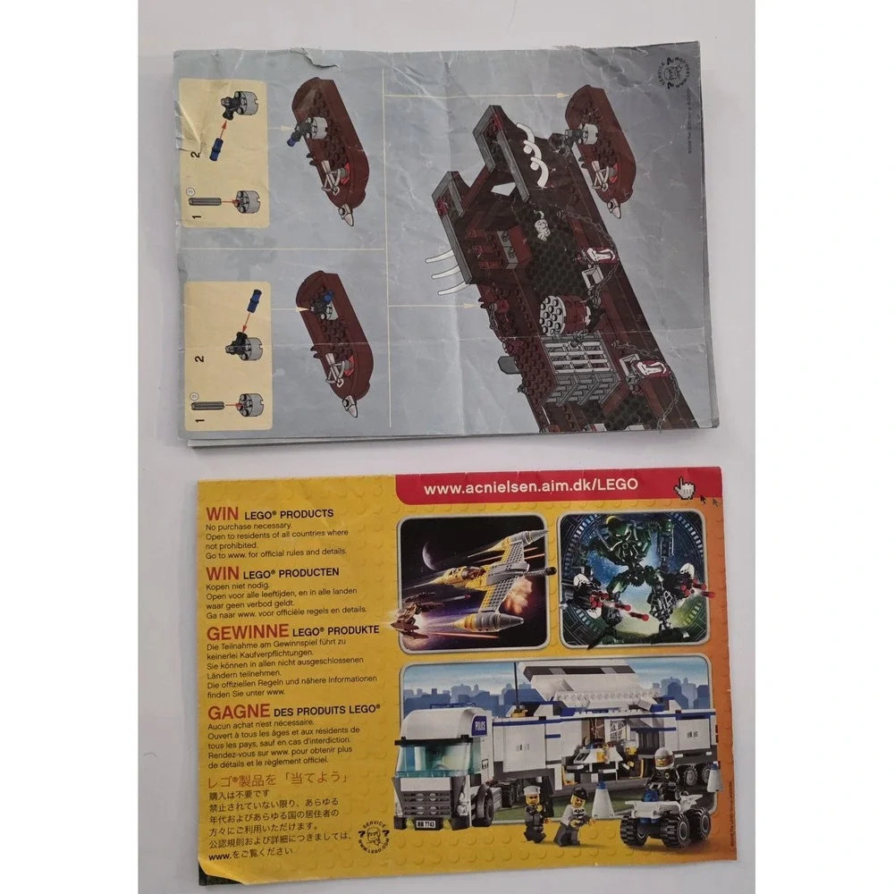 LEGO‎ 7048 Castle Troll Warship- Parts With Manuals & Some Minifigures-Read